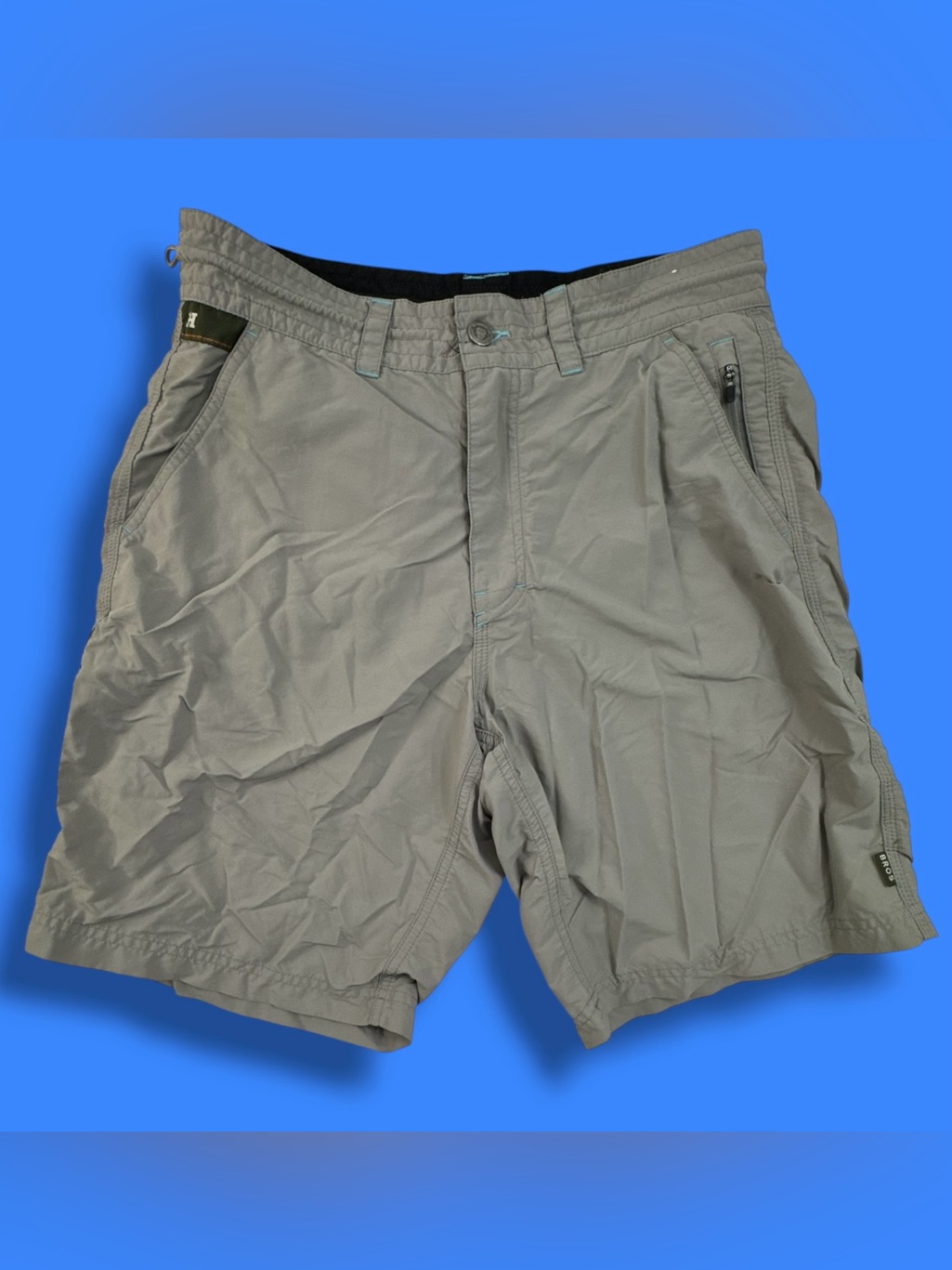 Howler Bros Horizon Hybrid 7" Short Mens 32 Blue Gray Ripstop Nylon Quick Dry